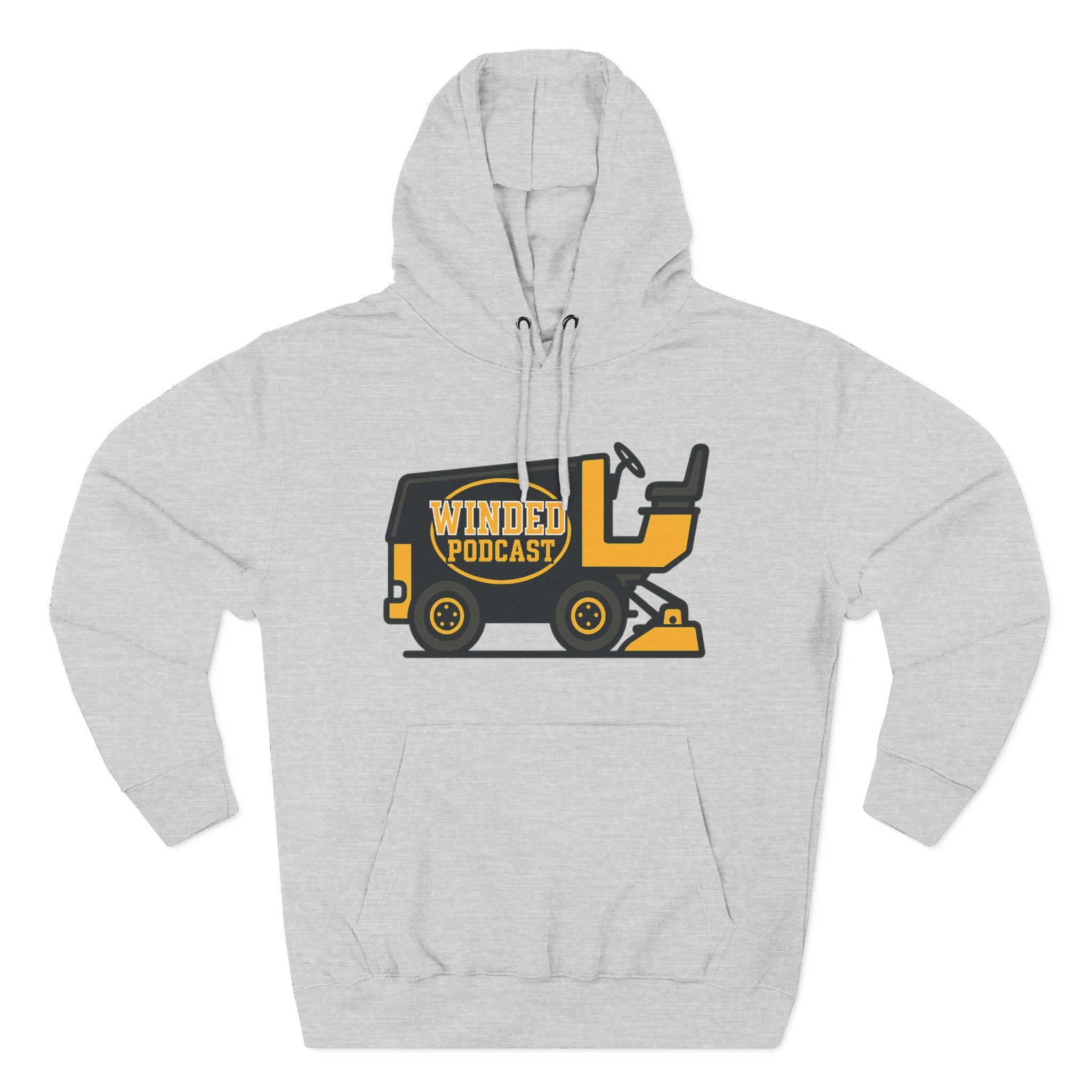 Fleece Hoodie - Winded Podcast Zamboni Logo