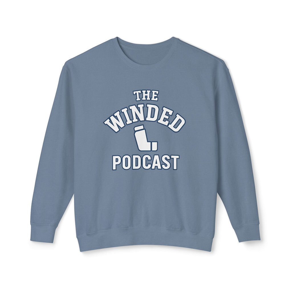 Winded Podcast Lightweight Crewneck Sweatshirt