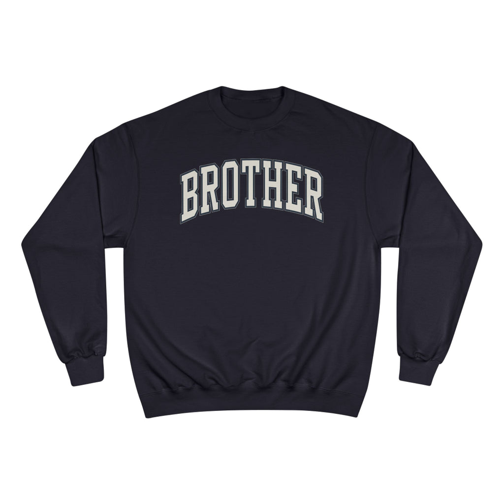 Brother Champion Sweatshirt, Cozy Gift for Siblings, Casual Wear, Family Celebrations, Birthday Present, Trendy Apparel