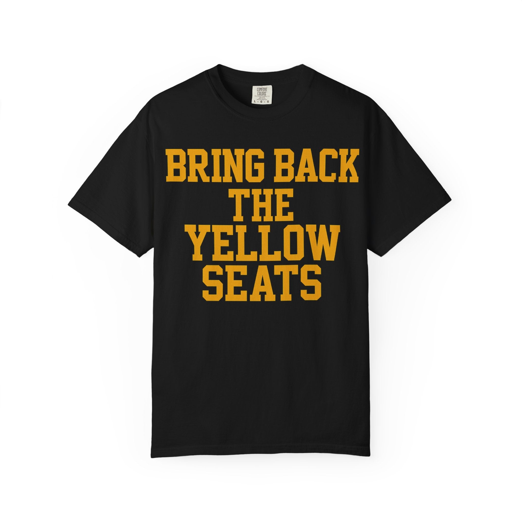 Bring Back the Yellow Seats Unisex Garment-Dyed T-Shirt | Casual Tee, Gift for Fans, Sports T-Shirt, Vintage Fashion, Comfortable Wear