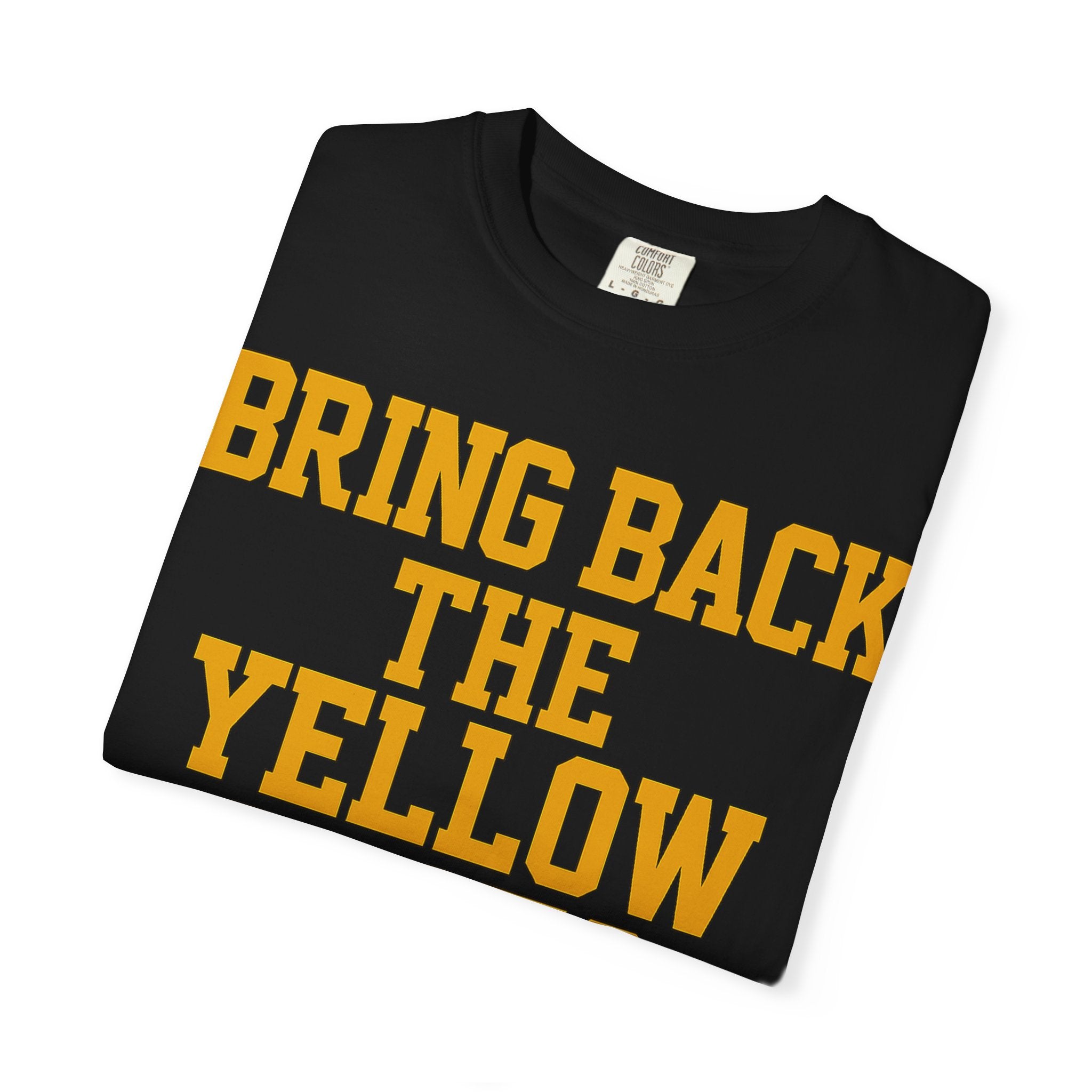 Bring Back the Yellow Seats Unisex Garment-Dyed T-Shirt | Casual Tee, Gift for Fans, Sports T-Shirt, Vintage Fashion, Comfortable Wear