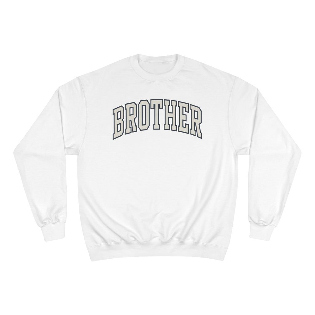 Brother Champion Sweatshirt, Cozy Gift for Siblings, Casual Wear, Family Celebrations, Birthday Present, Trendy Apparel