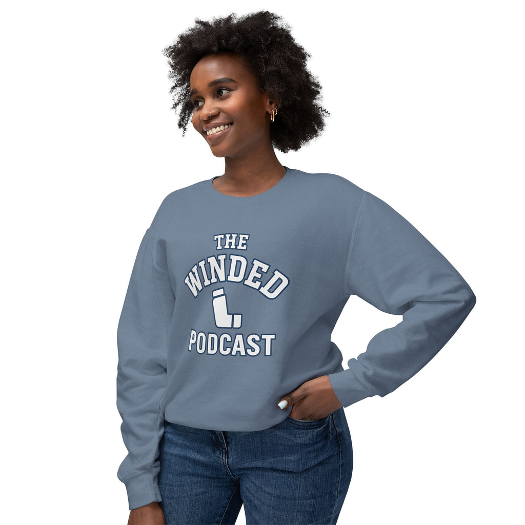 Winded Podcast Lightweight Crewneck Sweatshirt